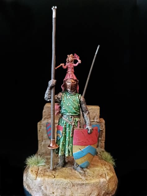 54mm Austrian Knight Ulrich Von Lichtenstein 1270 Vignette Miniatures