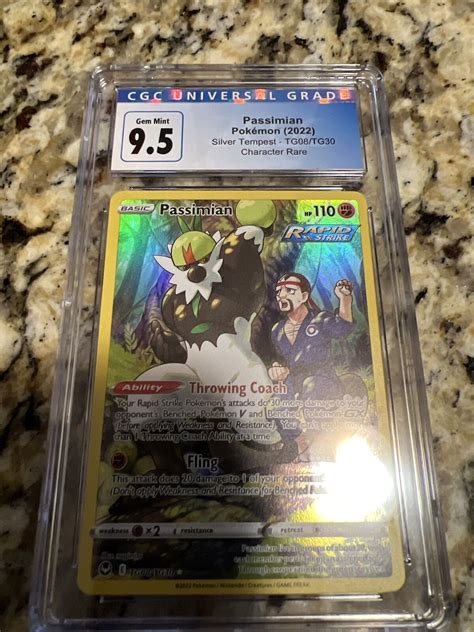 Pokemon Tcg Passimian Trainer Gallery Silver Tempest Tg08tg30 Cgc 95 Values Mavin