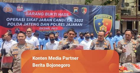 Operasi Sikat 2022 Polres Blora Ungkap 5 Kasus Curanmor Dengan 6