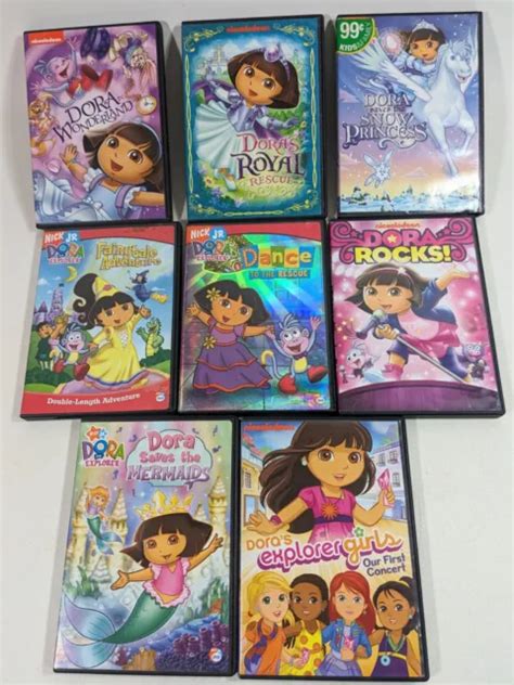 Dora The Explorer Dvd Lot Nick Jr Nickelodeon Sing Along Fairytale