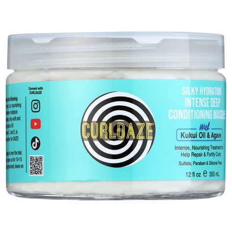 Curldaze Silky Hydration Intense Deep Conditioning Masque With Kukui