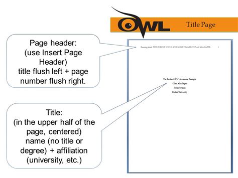 Purdue Owl Apa 7 Title Page Format Apa Tables And Figures 1 Purdue