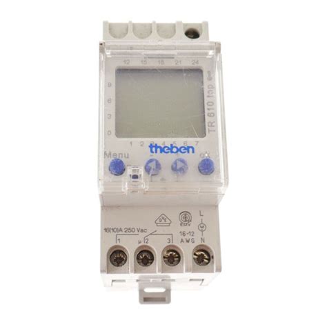 THEBEN TR 610 TOP MODE D EMPLOI Télécharger le Pdf ManualsLib