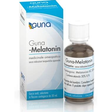 Guna Melatonin 30 Ml Gocce Orali Soluzione Medicinale Omeopatico