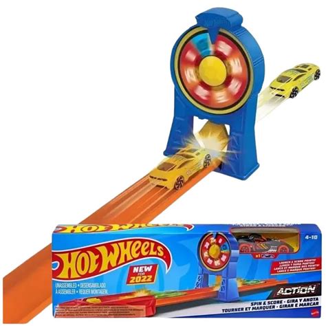 Hot Wheels Action Pista Girar E Marcar Mattel Hfy68 Shopee Brasil