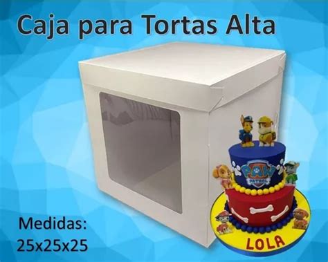 Cajas Carton Blanca Para Tortas Altas X X Cuotas Sin Inter S