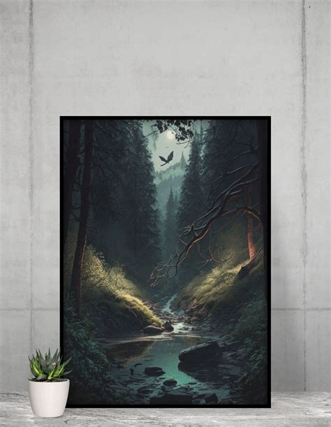 Fantasy Forest Digital Art Print - Etsy