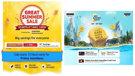 Amazon S Great Summer Sale And Flipkart S Big Saving Days To Start Next