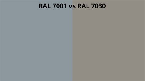 Ral 7001 Vs 7030 Ral Colour Chart Uk