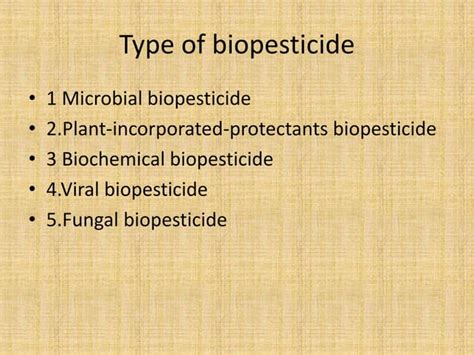 Biopesticide 2 Pptx This Slides Helps To Know The Different Types Of