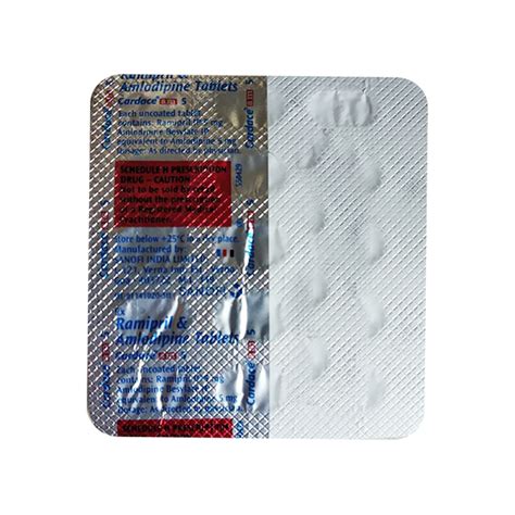 Cardace Am 5 Tablet 15s Price Uses Side Effects Netmeds