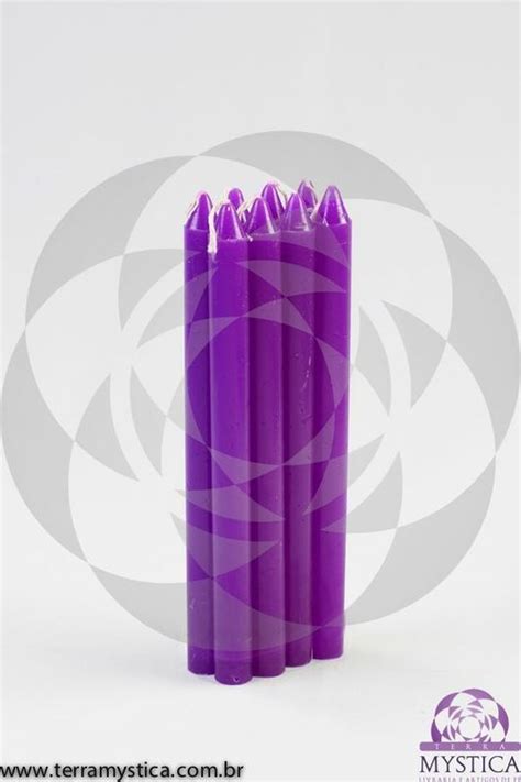 VELA PALITO Violeta Velas Loja Umbanda EAD