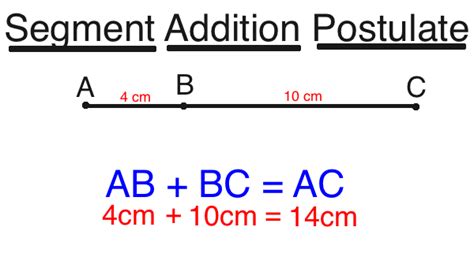 Segment Addition Postulate Definition Formula Examples Lesson