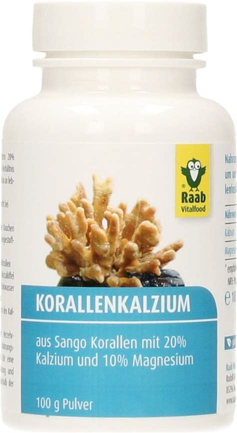 Coral Calcium Powder G Raab Vitalfood Vitalabo Online Shop Uk