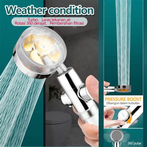 Jual Kran Jet Shower Kamar Mandi Shower Head Turbo Fan Shower Head