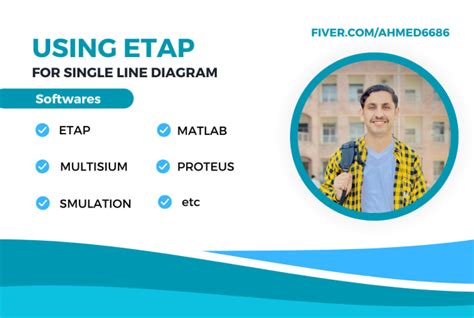 Draw single line diagram using etap by Ahmed6686 | Fiverr