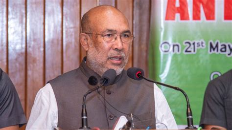 Biren Singh Says Wont Resign As Manipur Cm After Torn Copy Of