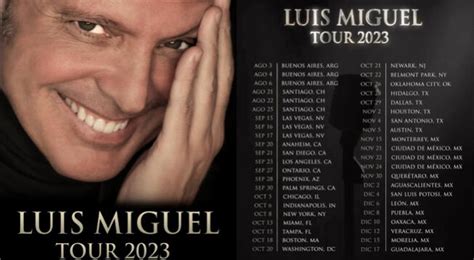 Luis Miguel Gira 2023 Fechas Boletos Y Dónde Serán Los Conciertos