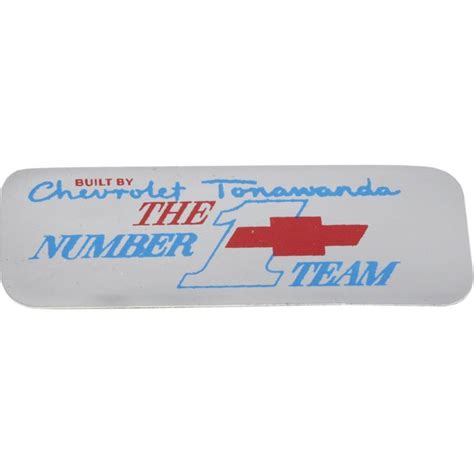 1967 1970 Corvette Valve Cover Decal Tonawanda 1 Team Ecklers Corvette