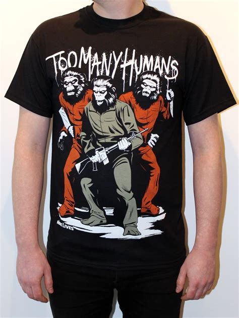 Too Many Humans Human Apparel Mens Tops T Shirt Awesome