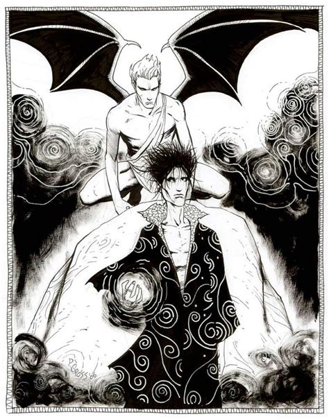 Lucifer And Morpheus Morpheus Sandman Super Herói Ilustração