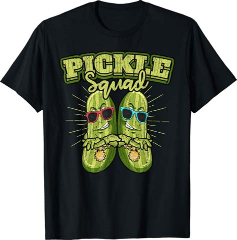 Pickle Squad Cucumber Dill Pickles Funny Pickle T Shirt Walmart