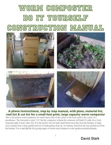 Worm Composting Diy Construction Manual