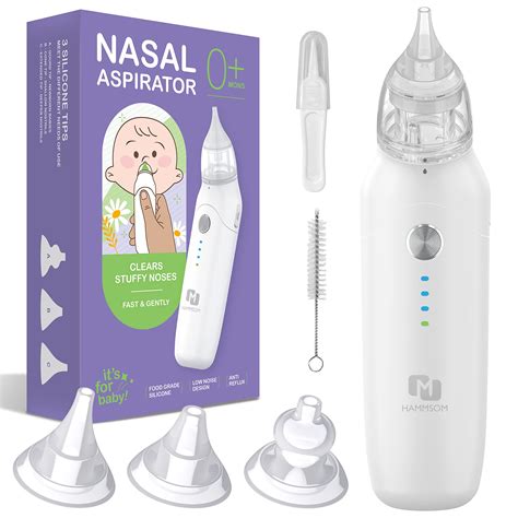 Electric Nasal Aspirator For Baby Different Nose Suction Nozzles