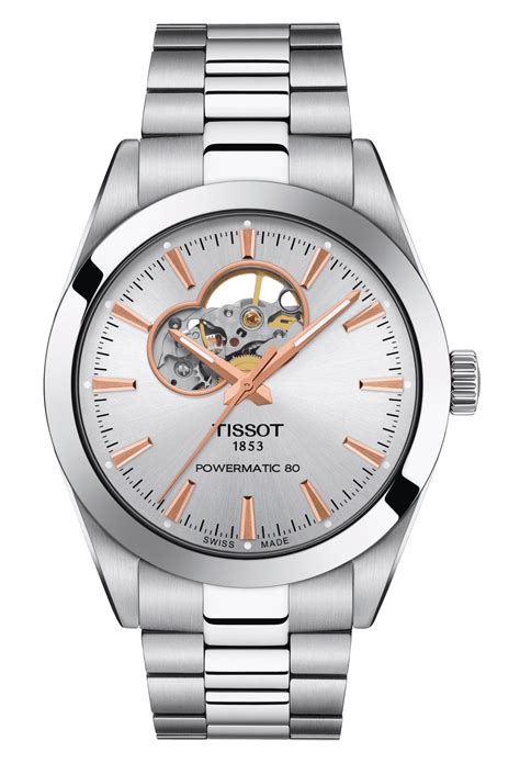 Tissot T Gentleman Powermatic Open Heart Stainless