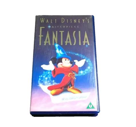 FANTASIA VHS WALT Disney Masterpiece PAL VHS Video Tape Cassette 6 00