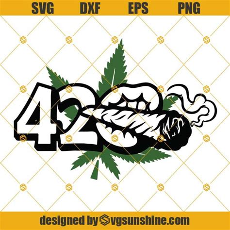 420 Lips Smoking Cannabis SVG, Smoking Weed SVG, Cannabis SVG, 420 SVG ...