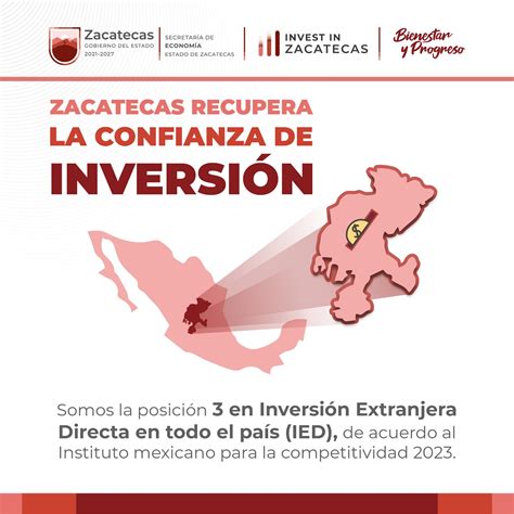 Se Posiciona Zacatecas Entre Los Primeros Lugares En Inversi N