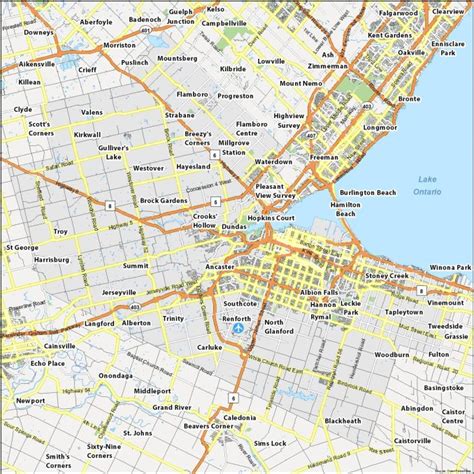 Map Of Hamilton Ontario Gis Geography