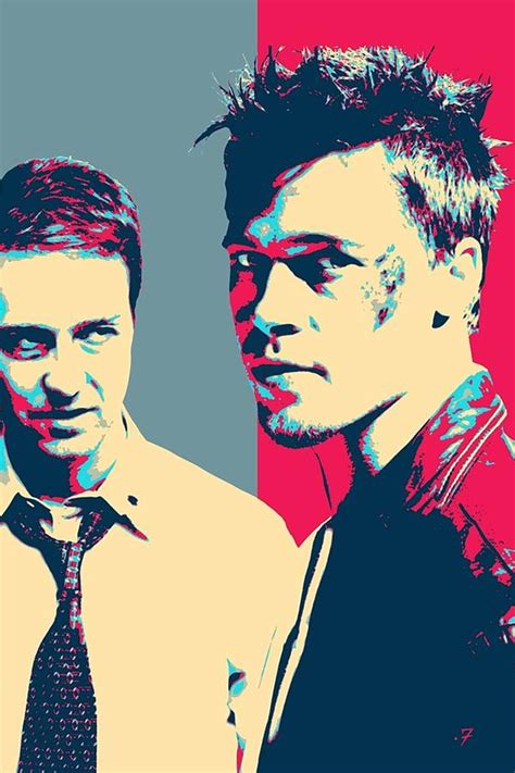 Fight Club Revisited Tyler Durden And The Narrator Poster Digital Art