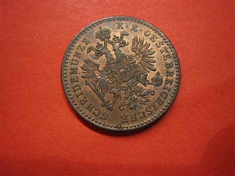 RDR Habsburg Österreich 1 Kreuzer 1858 B Franz Joseph I vz MA Shops