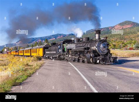 The Durango And Silverton Narrow Gauge Railroad With Coal Fired Steam