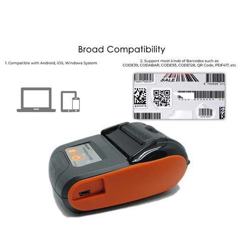 Goojprt Pos Bluetooth Thermal Receipt Printer Mm Pt Black