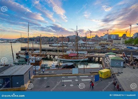 Oslo Skyline at Twilight in Oslo City, Norway Editorial Photo - Image ...