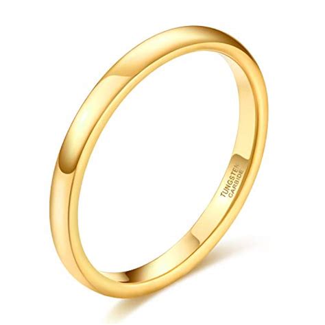 Shinyso Bague En Carbure De Tungstène Poli Pour Homme Et Femme 2 Mm 4 Mm 6 Mm Taille 4 à