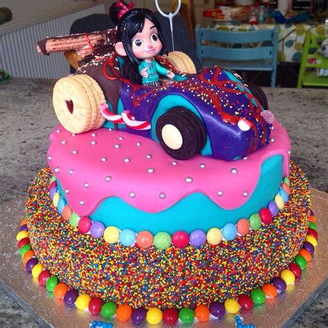 Wreck It Ralph Vanellope Von Schweetz Birthday Cake Birthday Cakes