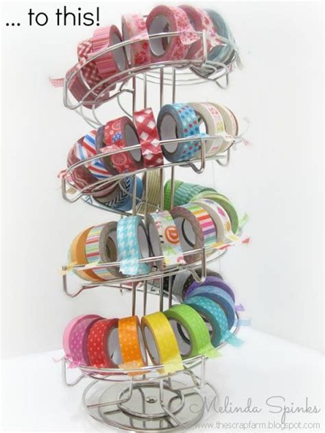 There Is A Rack That Has Many Different Ribbons On It And Some Are