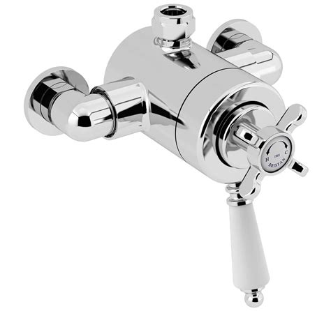 Bristan 1901 Chrome Thermostatic Exposed Dual Control Shower Valve N2