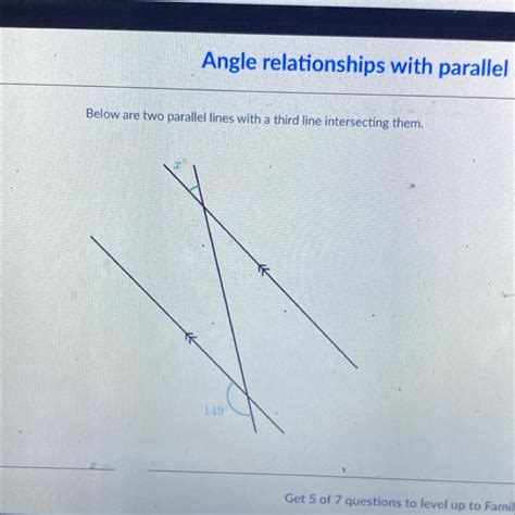 Below Are Two Parallel Lines With A Third Line Intersecting Them