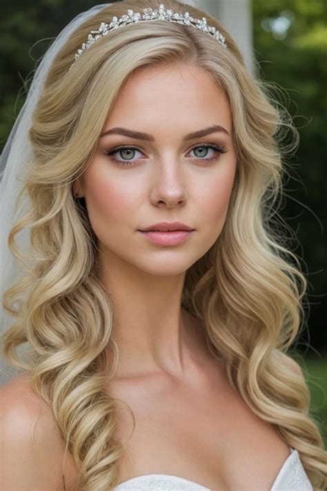 Bridal Makeup Looks Romantic Bride With Hair Down Fab Mood