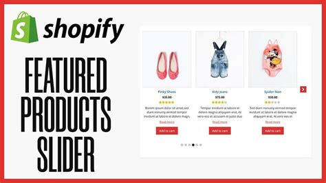 How To Make A Featured Product Slider On Shopify Simple In