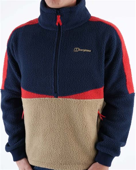 Berghaus Houlton Half Zip Fleece Navysandred 80s Casual Classics