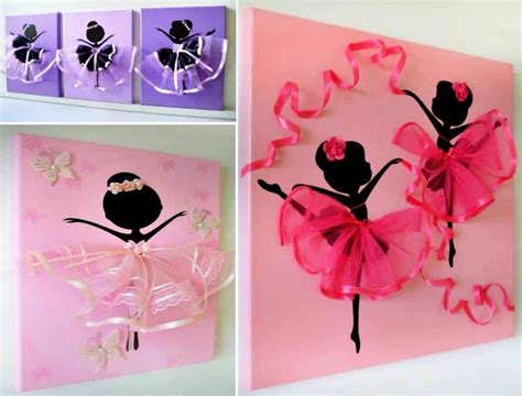 Dancing Tutu Ballerina Canvas Wall Art