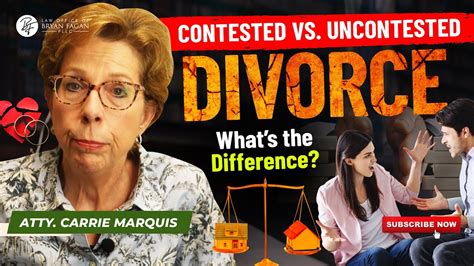 Contested Vs Uncontested Divorce Whats The Difference Youtube