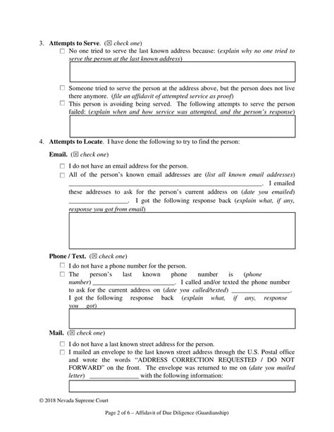 Nevada Declaration Of Due Diligence Fill Out Sign Online And