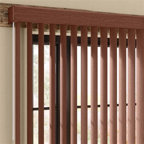 Simple Series - Faux Wood Vertical Blinds | SelectBlinds.com